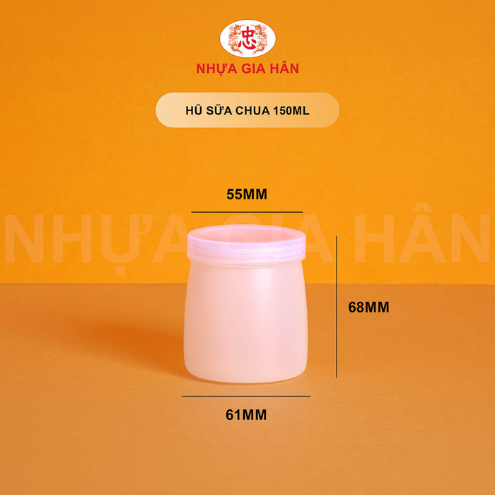 Hũ sữa chua nhựa HDPE 150ml - Nhựa Gia Hân - Công Ty TNHH MTV Nhựa Gia Hân