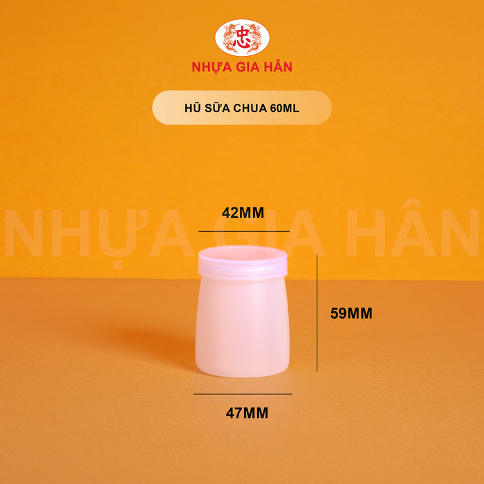 Hũ sữa chua nhựa HDPE 60ml - Nhựa Gia Hân - Công Ty TNHH MTV Nhựa Gia Hân