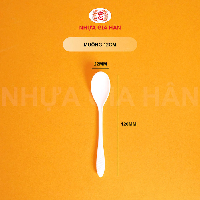 Muỗng nhựa PP 12cm - Nhựa Gia Hân - Công Ty TNHH MTV Nhựa Gia Hân