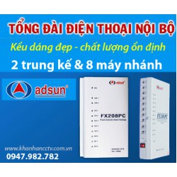 Tổng đài điện thoại ADSUN FX 208PC - Công Ty TNHH Thương Mại Giải Pháp Dịch Vụ Khánh An