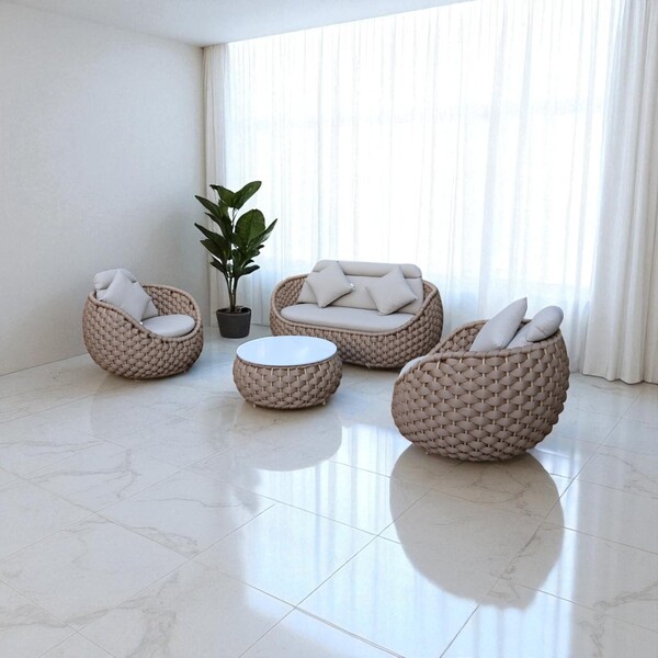 Bộ sofa dây thừng 036