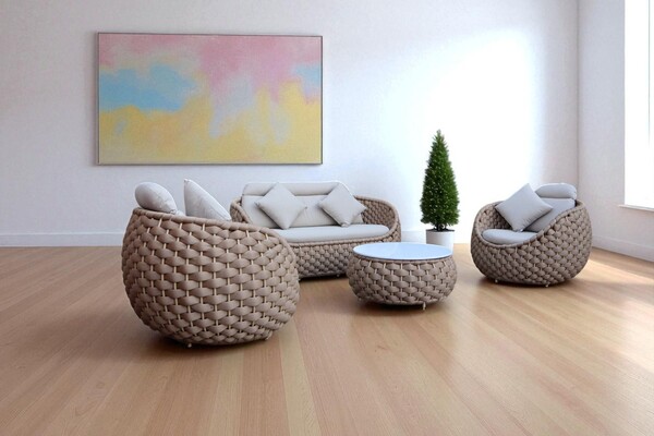 Bộ sofa dây thừng 036