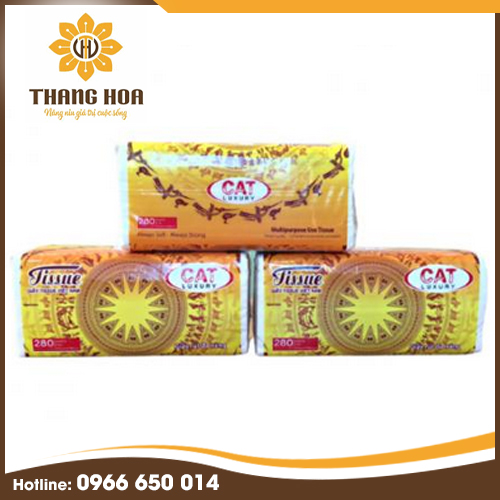 Giấy rút lụa Cat Luxury - Giấy Vệ Sinh Thăng Hoa - Công Ty Cổ Phần Đầu Tư Thương Mại Thăng Hoa