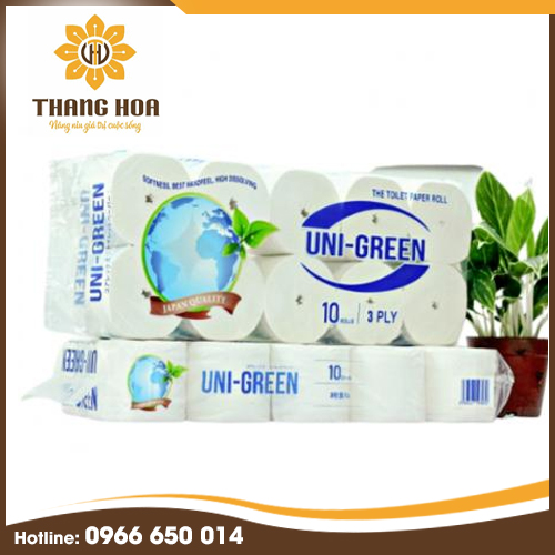 Giấy vệ sinh Uni Green - Giấy Vệ Sinh Thăng Hoa - Công Ty Cổ Phần Đầu Tư Thương Mại Thăng Hoa