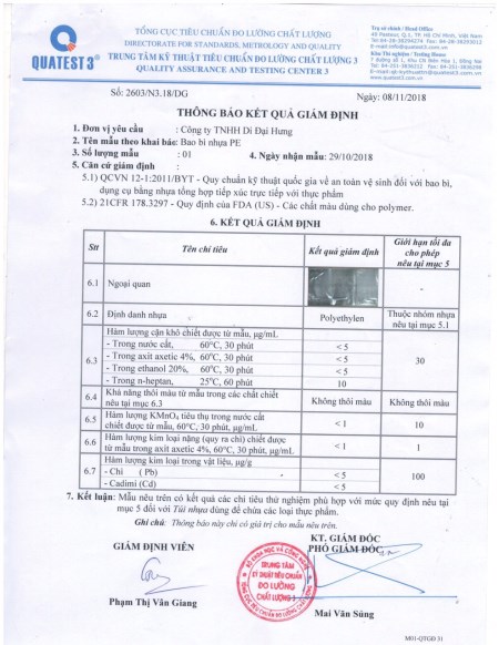 Kết quả giám định