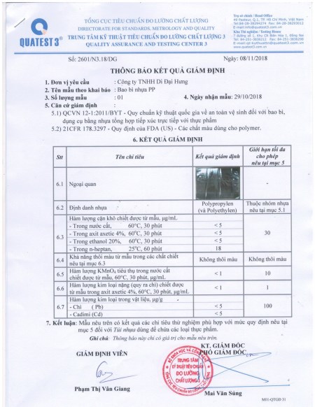 Kết quả giám định