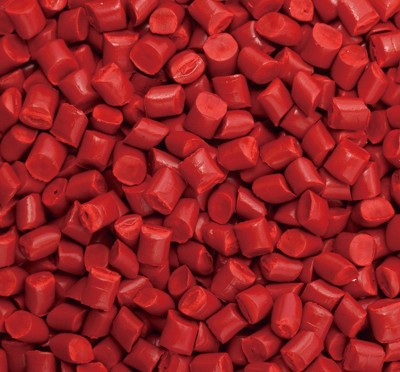 Hạt nhựa màu đỏ