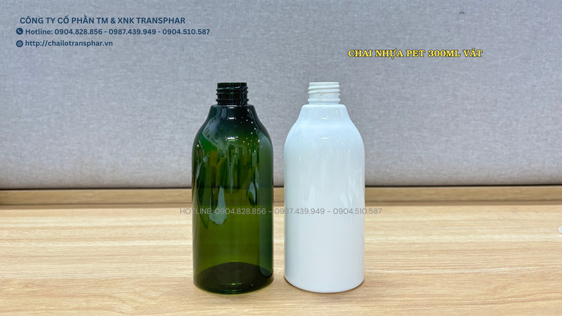 Chai nhựa PET 300ml vát 24 - Chai Thủy Tinh TRANSPHAR  - Công Ty Cổ Phần Thương Mại Và Xuất Nhập Khẩu TRANSPHAR
