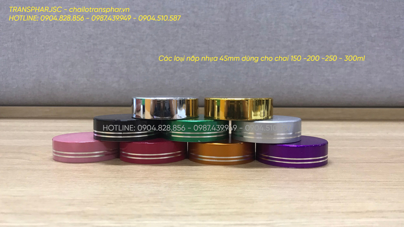 Nắp nhựa 45 - Chai Thủy Tinh TRANSPHAR  - Công Ty Cổ Phần Thương Mại Và Xuất Nhập Khẩu TRANSPHAR