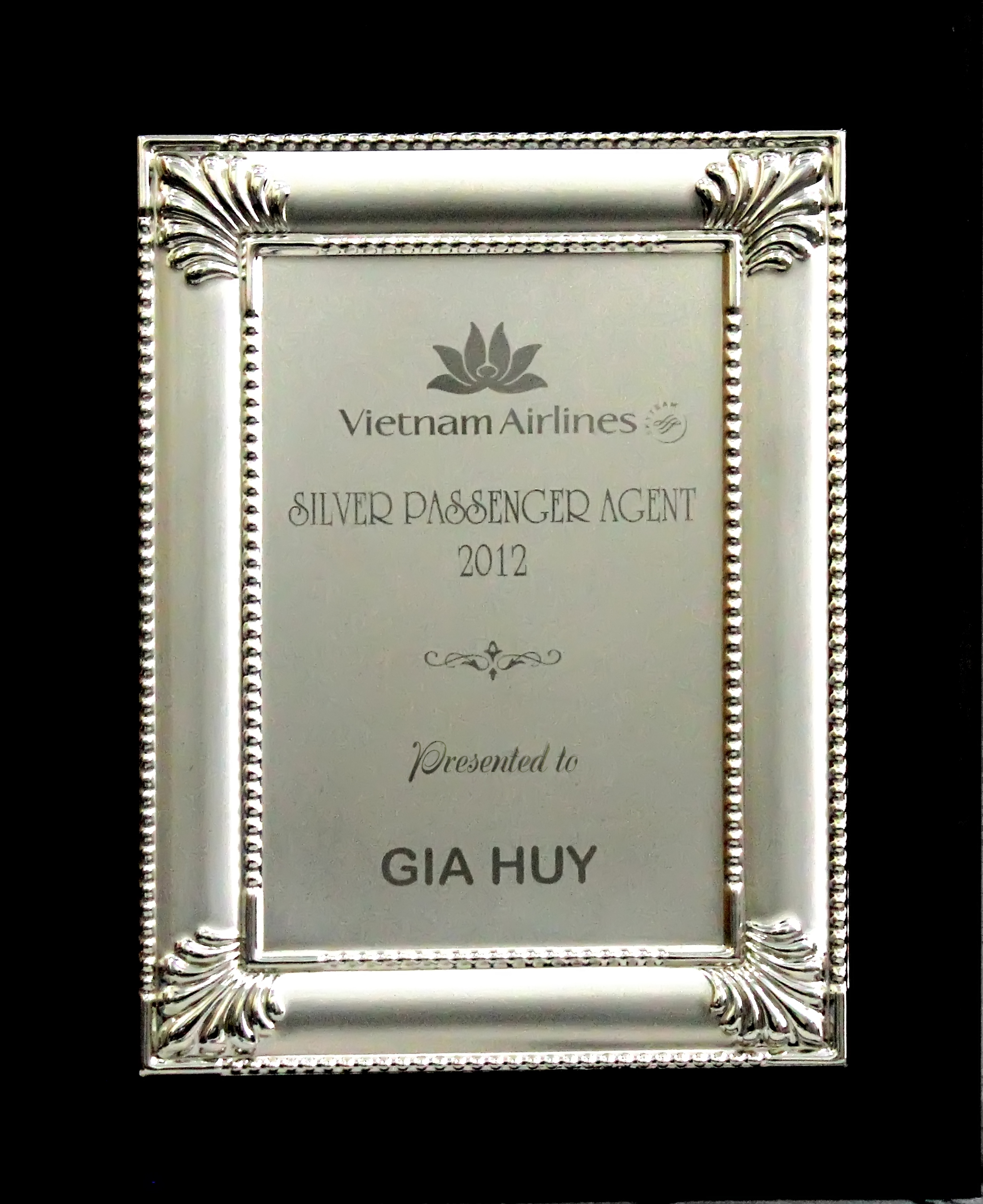 Giải thưởng Bạc - Vietnamairline - năm 2012