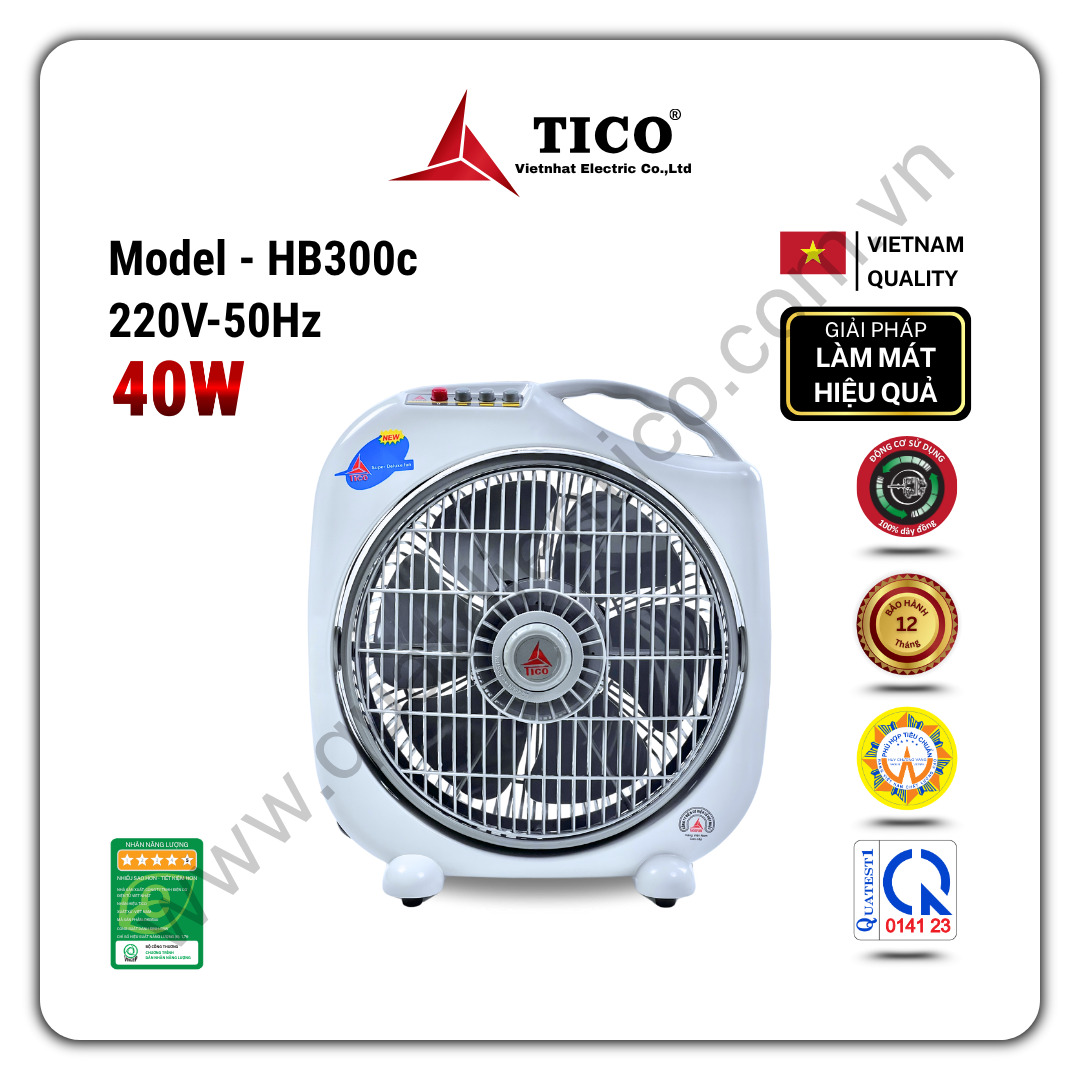 Quạt hộp tản cơ HB300c