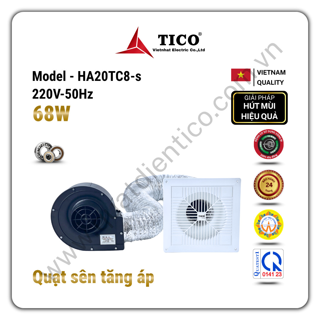 Quạt sên Tico Luxury HA20TC8-s