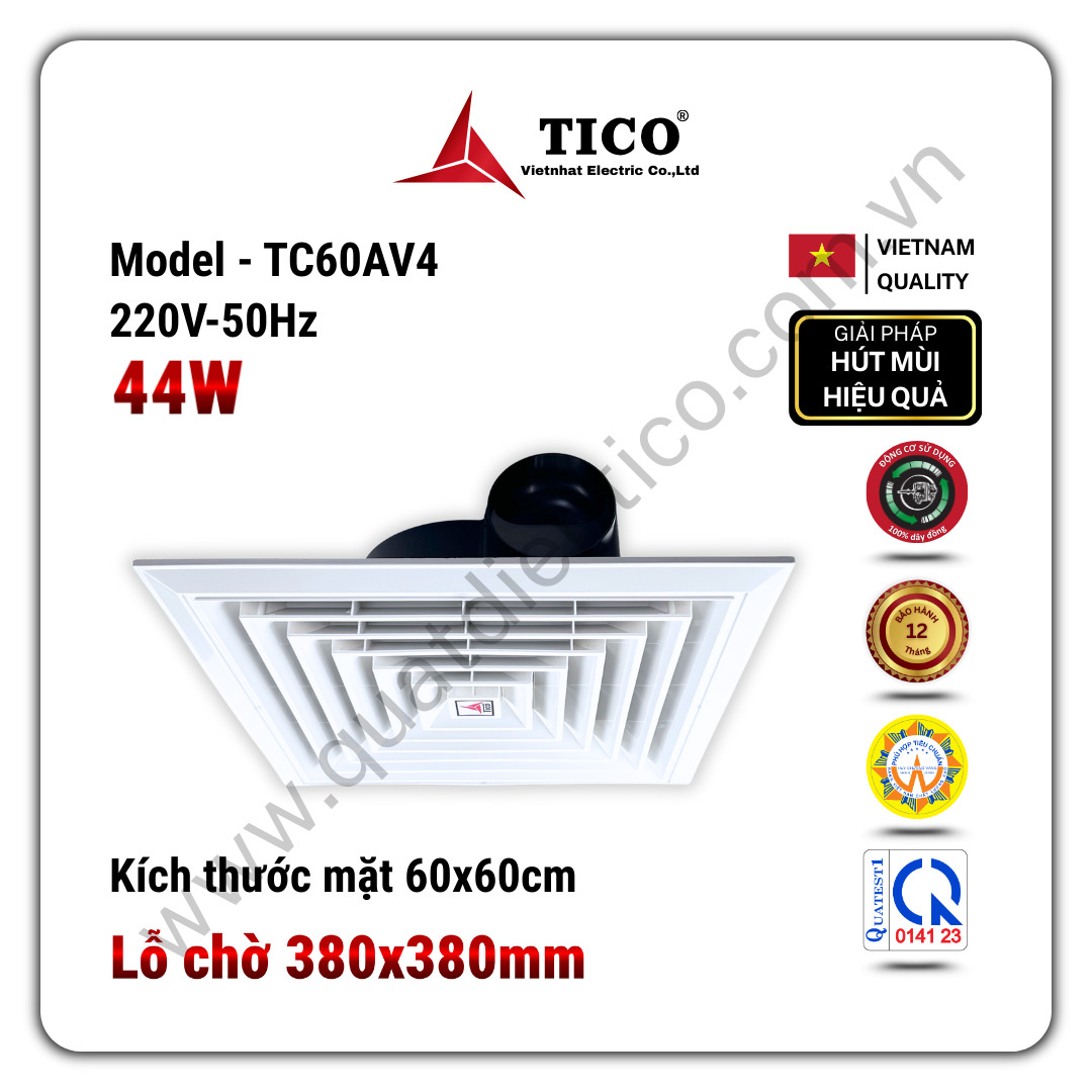Quạt thông gió âm trần TICO TC60AV4
