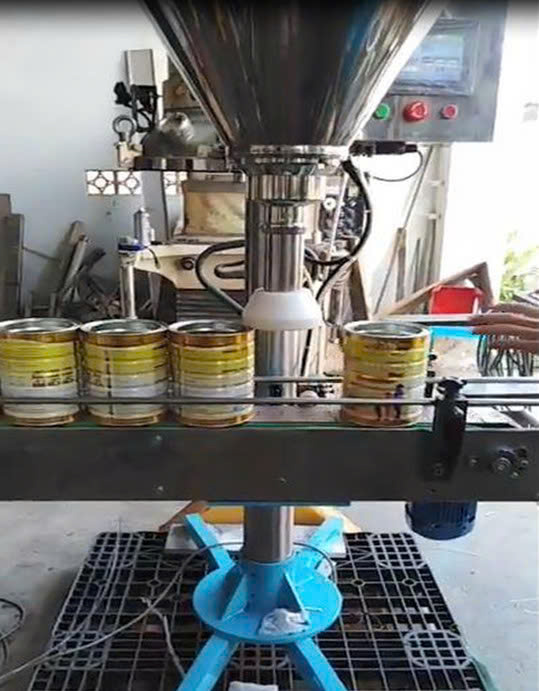 Máy định lượng sữa bột, cafe bột, tiêu bột