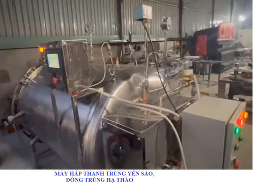 Máy hấp thanh trùng yến sào, đông trùng hạ thảo