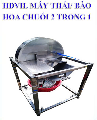 Máy thái, bào hoa chuối 2 trong 1