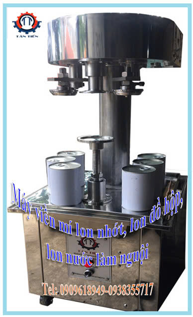 Máy viền mí lon nhớt, lon đồ hộp, lon nước làm nguội