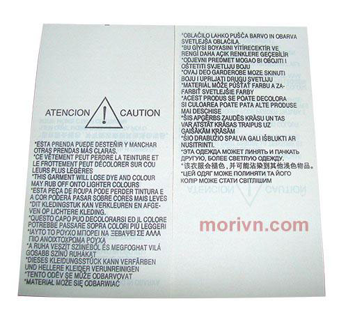 Tem nhãn vải Polyester Taffeta - Nhãn Mác MORI - Công Ty TNHH In Ấn - Sản Xuất & Thương Mại MORI
