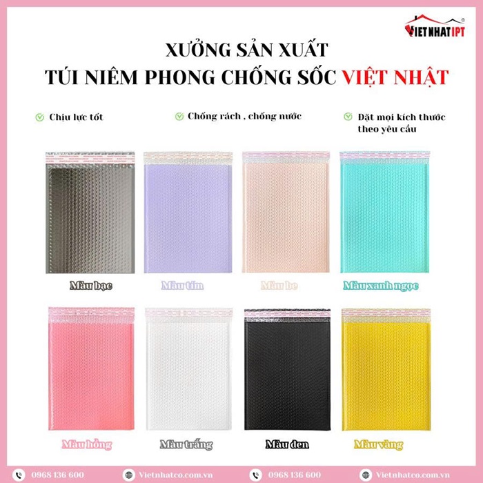 Túi niêm phong chống sốc - Màng Xốp Hơi Việt Nhật - Công Ty Cổ Phần Vật Liệu Cách Nhiệt Việt Nhật