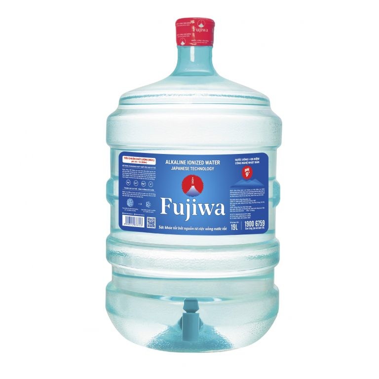 Nước uống ion kiềm Fujiwa bình 19L (Có vòi) - Suất Ăn Công Nghiệp Kiều An - Công Ty Trách Nhiệm Hữu Hạn Kiều An