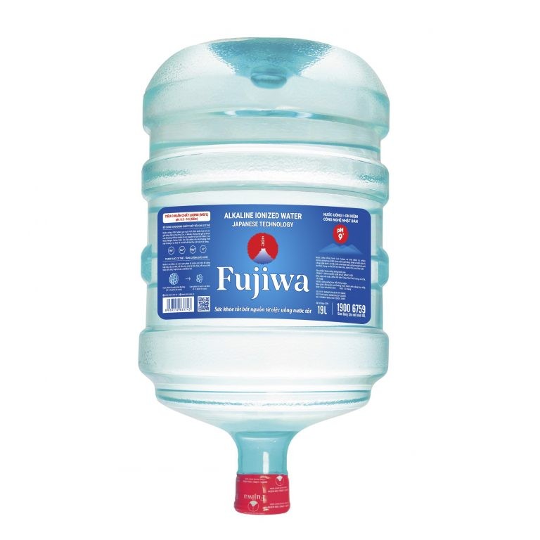 Nước uống ion kiềm Fujiwa bình 19L (không vòi) - Suất Ăn Công Nghiệp Kiều An - Công Ty Trách Nhiệm Hữu Hạn Kiều An