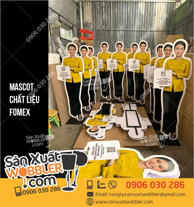 Mascot chất liệu fomex - In ấn Quảng Cáo Quang Hưng - Công Ty TNHH Một Thành Viên In ấn Quang Hưng