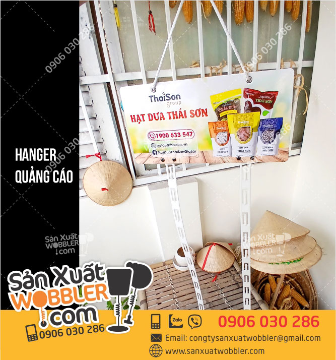 Hanger quảng cáo hạt Dư Thái Sơn - In ấn Quảng Cáo Quang Hưng - Công Ty TNHH Một Thành Viên In ấn Quang Hưng