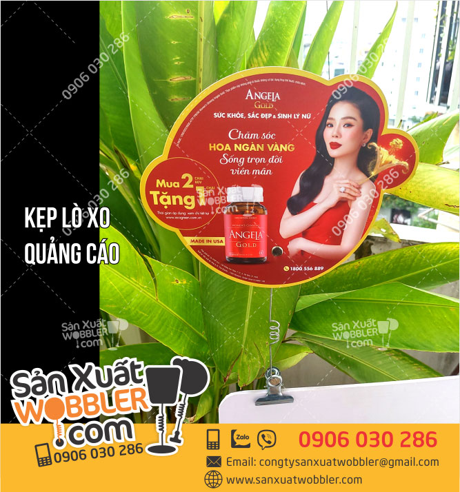 Kẹp quảng cáo Angela gold mua 2 tặng 1 - In ấn Quảng Cáo Quang Hưng - Công Ty TNHH Một Thành Viên In ấn Quang Hưng