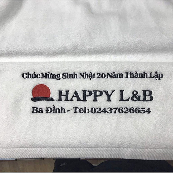Set khăn thêu logo