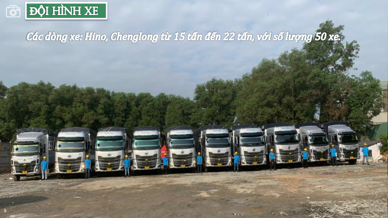 Hình ảnh đội hình xe Quang Tường - Vận Tải Quang Tường - Công Ty TNHH Giải Pháp Vận Tải Quang Tường