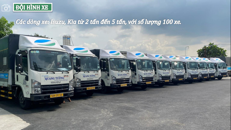 Hình ảnh đội hình xe Quang Tường - Vận Tải Quang Tường - Công Ty TNHH Giải Pháp Vận Tải Quang Tường