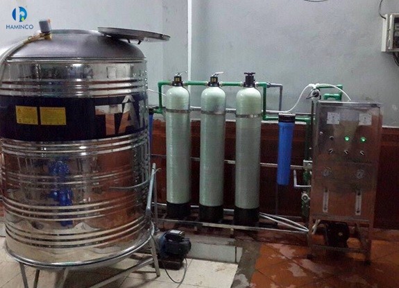 Hệ thống siêu lọc RO công suất 500L/h - Thiết Bị Xử Lý Nước HAMINCO - Công Ty TNHH Công Nghệ Môi Trường Và PCCC HAMINCO