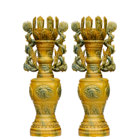 Chân đèn vua - Gốm Chu Đậu - Công Ty Cổ Phần Gốm Chu Đậu