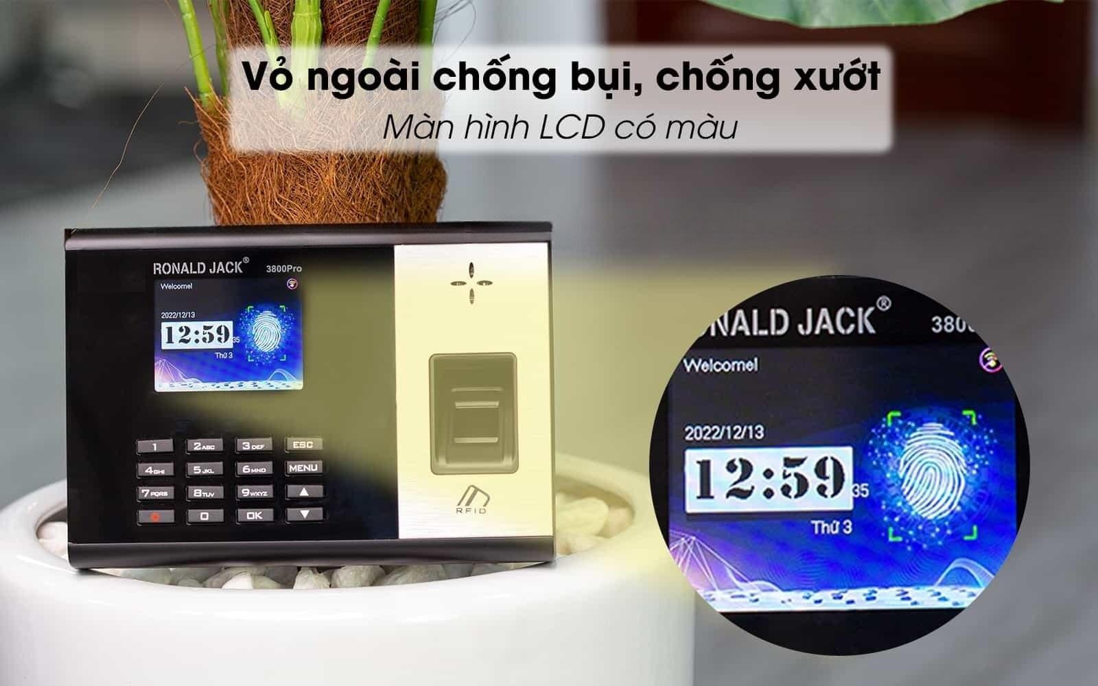Máy chấm công vân tay RJ3800Pro