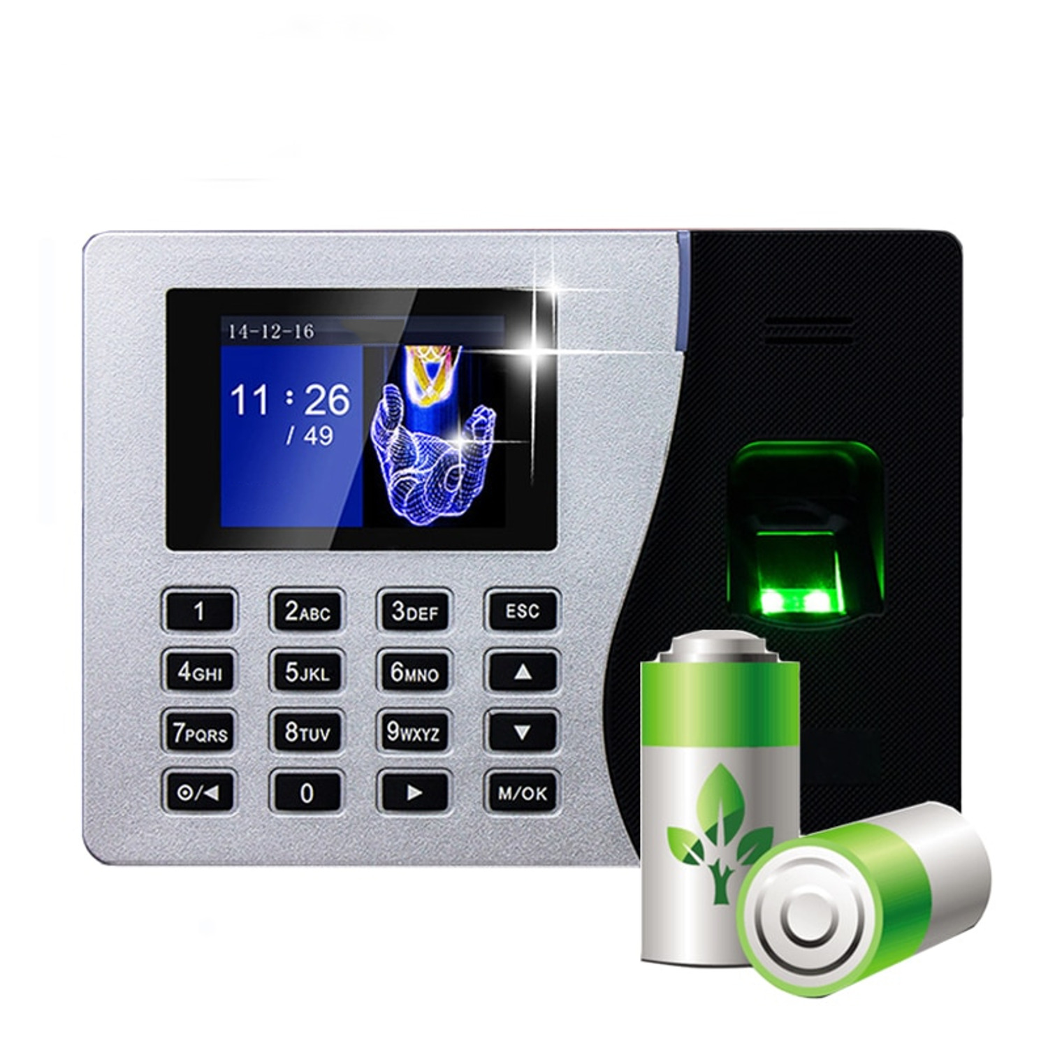 Máy chấm công vân tay 2000 PRO có Pin