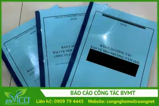 Báo cáo công tác bảo vệ môi trường - Môi Trường ENVICO - Công Ty Cổ Phần Công Nghệ Môi Trường ENVICO