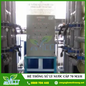 Hệ thống xử lý nước cấp công suất 70m3/H - Môi Trường ENVICO - Công Ty Cổ Phần Công Nghệ Môi Trường ENVICO