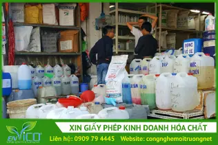 Xin giấy phép kinh doanh hóa chất - Môi Trường ENVICO - Công Ty Cổ Phần Công Nghệ Môi Trường ENVICO