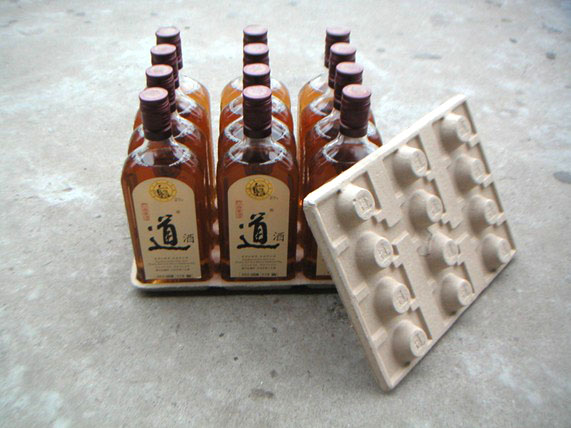Khay giấy đựng chai rượu