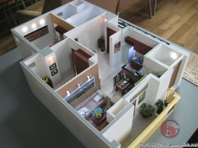 Mô hình nội thất chung cư - Công Ty TNHH  MTV Mô Hình ánh Trăng Vàng