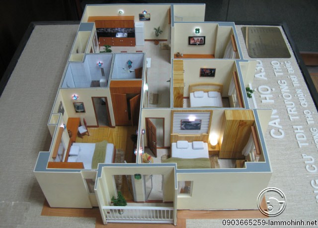 Mô hình nội thất chung cư - Công Ty TNHH  MTV Mô Hình ánh Trăng Vàng