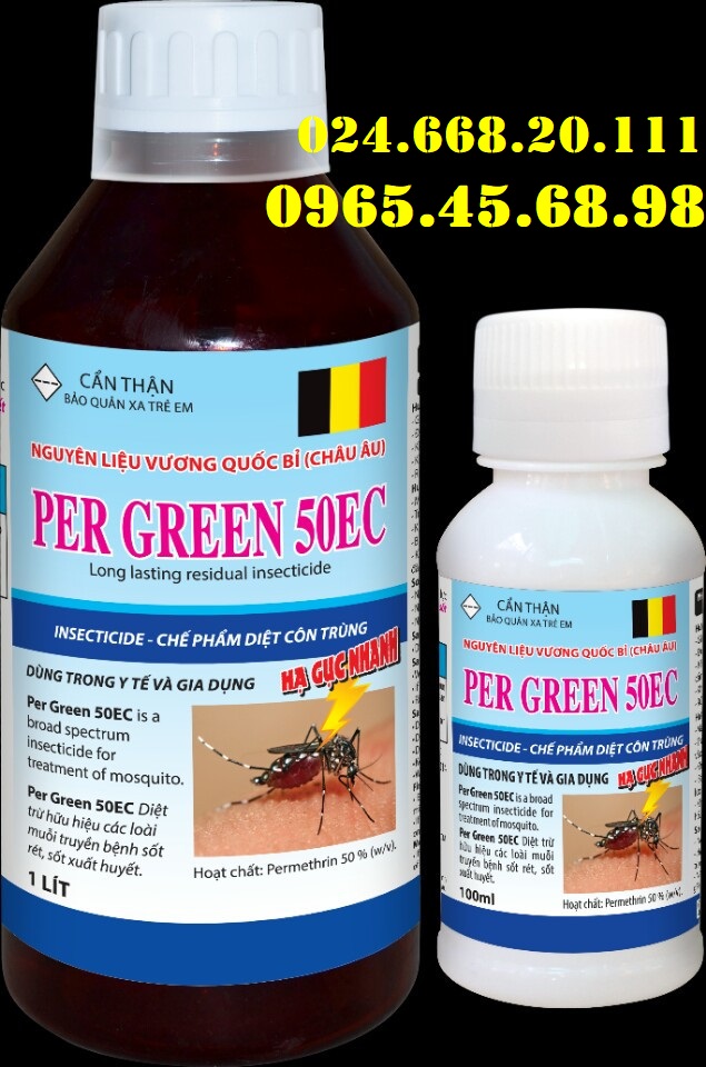 Thuốc diệt côn trùng Per Green 50EC - Dịch Vụ Diệt Côn Trùng Hà Nội - Công Ty TNHH Diệt Mối Và Côn Trùng Hà Nội