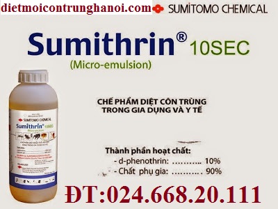 Thuốc diệt côn trùng Sumithrin 10 SEC - Dịch Vụ Diệt Côn Trùng Hà Nội - Công Ty TNHH Diệt Mối Và Côn Trùng Hà Nội