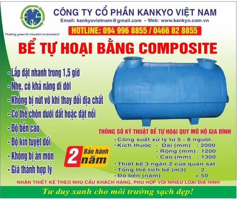 Bể tự hoại Composite - Công Ty CP Kankyo Việt Nam
