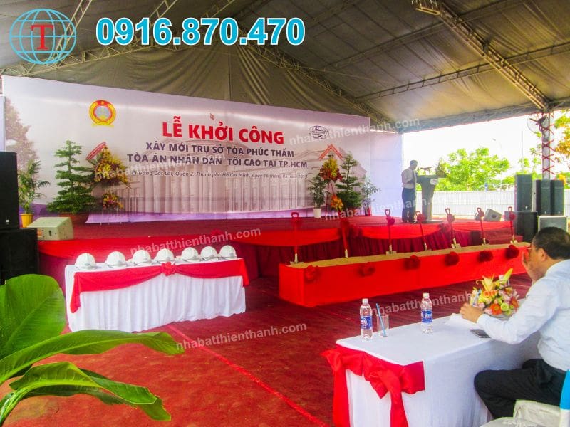 Lễ khởi công, động thổ - Tổ Chức Sự Kiện Thiên Thanh - Công Ty TNHH Tổ Chức Sự Kiện Thiên Thanh