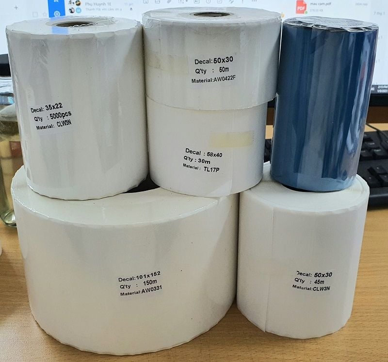 Giấy in mã vạch cỡ 100mm x 150mm (tem chuyển phát) - Thiết Bị Mã Vạch HT Việt Nam - Công Ty TNHH Tích Hợp Hệ Thống HT Việt Nam