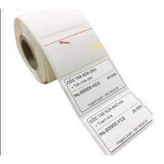 Giấy in mã vạch/ Decal in mã vạch 1 tem cảm nhiệt 58 x 40 mm x 30m - Thiết Bị Mã Vạch HT Việt Nam - Công Ty TNHH Tích Hợp Hệ Thống HT Việt Nam