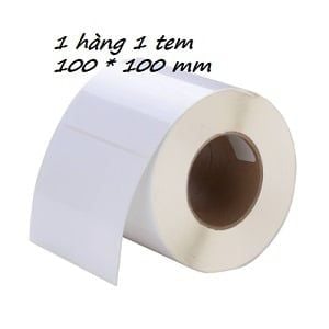 Giấy in tem mã vạch cỡ 100x100mm - Thiết Bị Mã Vạch HT Việt Nam - Công Ty TNHH Tích Hợp Hệ Thống HT Việt Nam