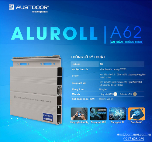 Cửa cuốn khe thoáng austdoor A62