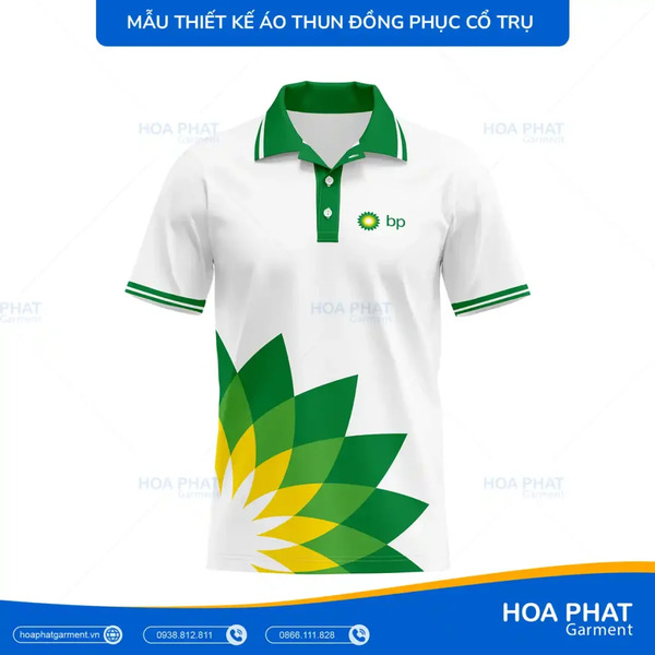 Áo thun đồng phục cổ trụ - Đồng Phục Hòa Phát - Công Ty TNHH Sản Xuất Thương Mại May Mặc Hòa Phát